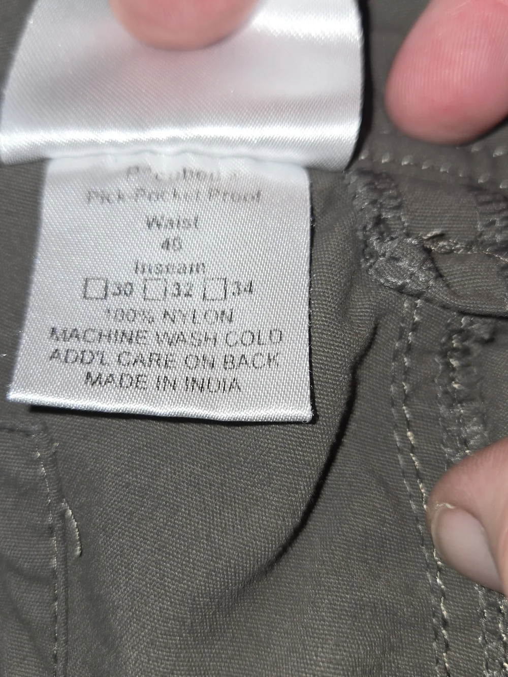 Clothing Arts Gray Utility Cargo Mens Shorts Size 40